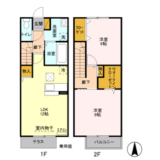 【間取り】 | サニースクエア　Ｃ