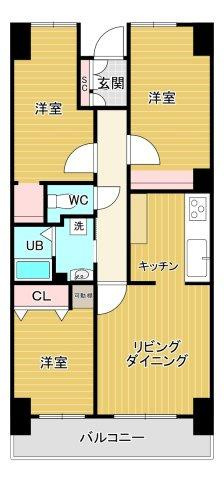 【間取り】 | サーパス高須1番館
