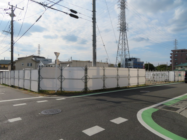 さいたま市北区宮原町１丁目の倉庫の外観|建物未完成