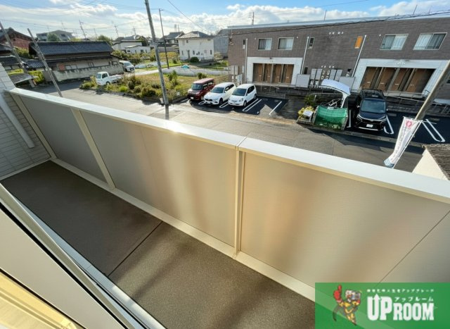 サニーフラット岡Ⅱのバルコニー