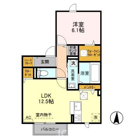 柏崎市三和町のアパートの間取り
