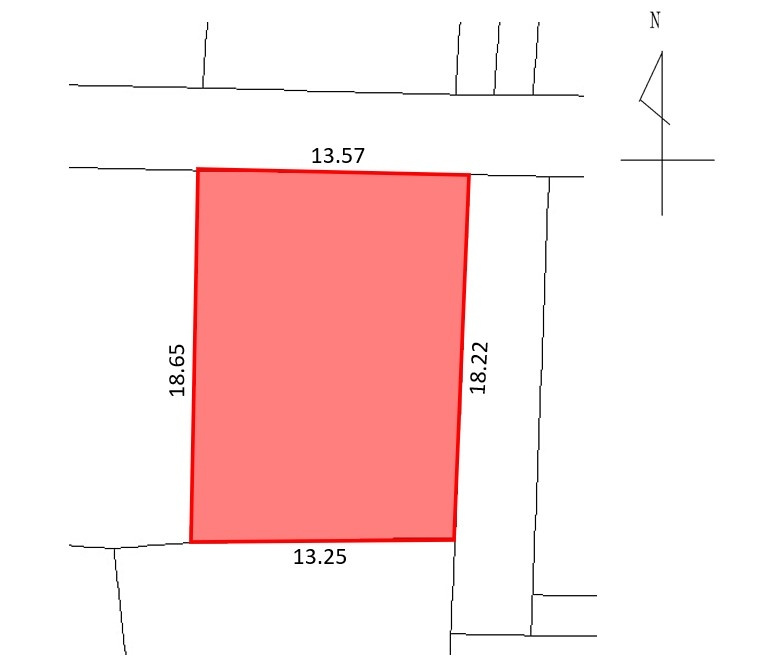 吉田5丁目　土地の区画図|10/17 17:34