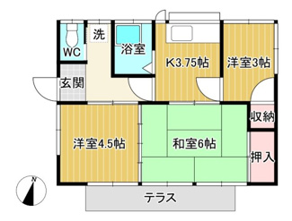 【間取り】 | 林貸家