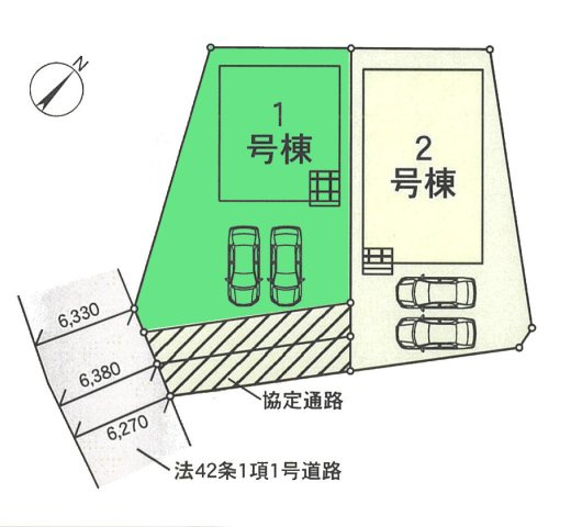 【区画図】 | クレイドルガーデン高崎市下里見町第1ー① | 下里見小学校まで1Km圏内！