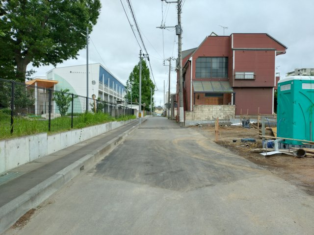水戸市西原　第9の前面道路含む現地写真|前面道路含む現地写真です