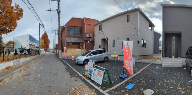 水戸市西原　第9の前面道路含む現地写真|前面道路含む現地写真です