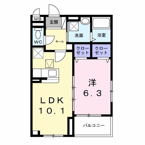 ヴィヴァレス松の内の間取り|※間取りが現況と異なる場合は現況を優先します※