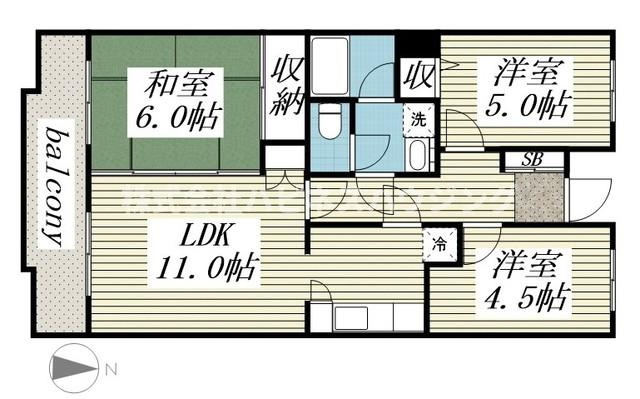 ガーデンフォレスト柏の葉キャンパスの間取り