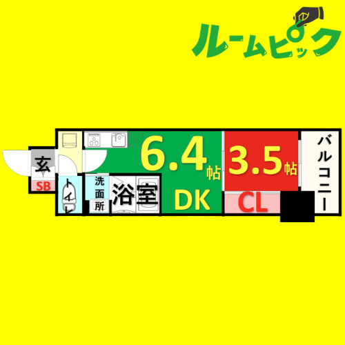 L&Cレジデンス鶴舞公園　名古屋市賃貸　仲介手数料無料の間取り