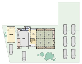 【間取り】 | 滋賀県長浜市三田町　中古戸建　作業場・倉庫付き