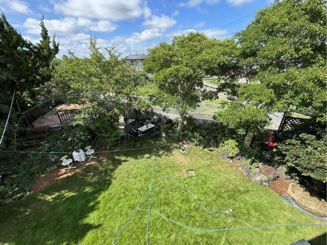 東金市堀之内　中古戸建の庭|敷地約130坪   6SLDK 駐車3台可能　増築約59.82㎡あり　ご見学は事前予約調整が必要です