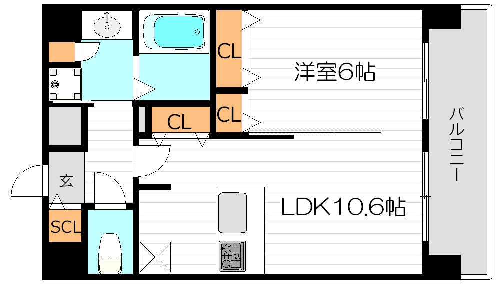 プレサンス天満橋アンジェの間取り