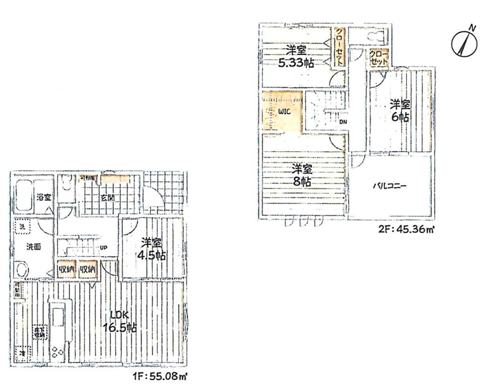 【サンスターホーム】瑞穂町西松原　新築3号棟の間取り