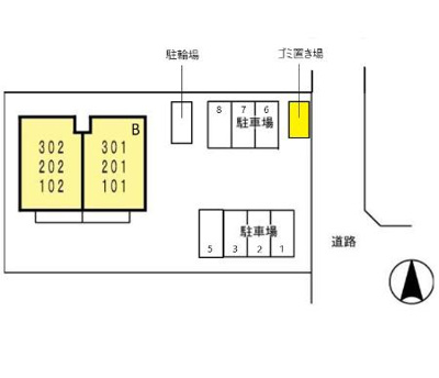 【区画図】 | グランパティオＢ