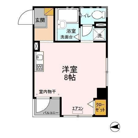 フラッツ・シゲの間取り