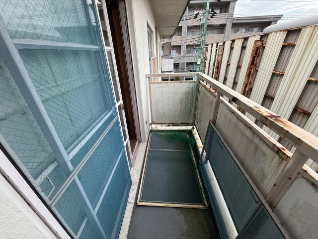 長興寺マンションのバルコニー