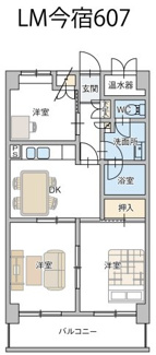 【間取り】 | ライオンズマンション今宿