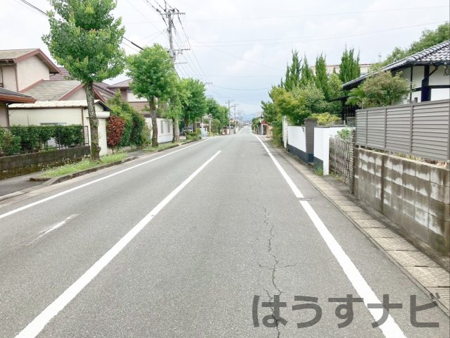 大野城市南ヶ丘7丁目　土地の前面道路含む現地写真|平野中学校まで徒歩約4分！お子様の通学路や、災害時の避難場所が近くて安心です！