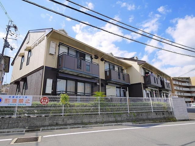 ジョイフル東生駒B棟の外観|外観もきれいです