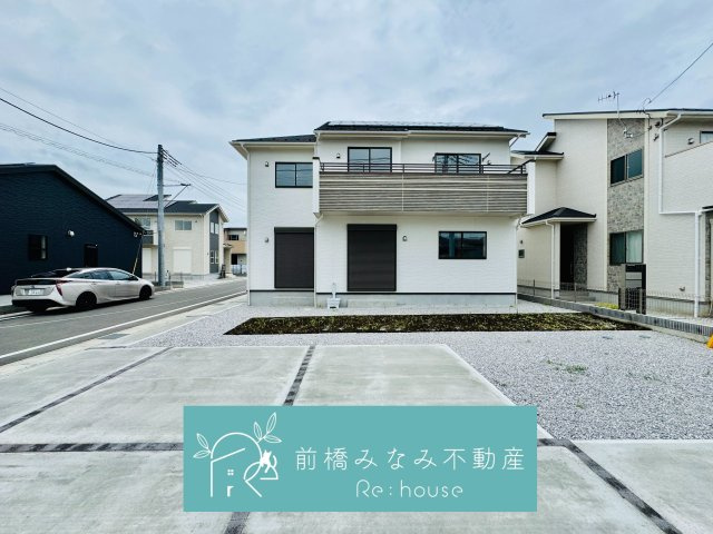 前橋市上新田町　５号棟(全５棟)　ブルーミングガーデン　新築建売分譲の外観|おしゃれな外観です