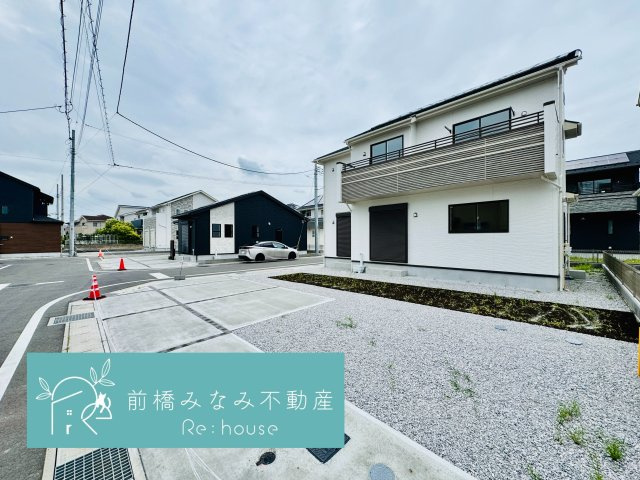 前橋市上新田町　５号棟(全５棟)　ブルーミングガーデン　新築建売分譲の外観|おしゃれな外観です