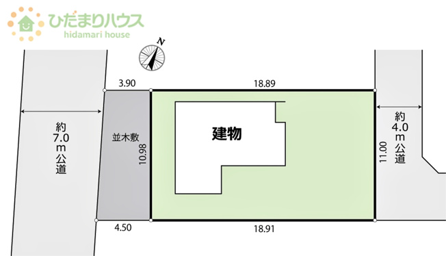 【区画図】 | 守谷市松並青葉3丁目　中古戸建 | 時間がない時もらくらくと車の出し入れができる並列駐車場を完備！！