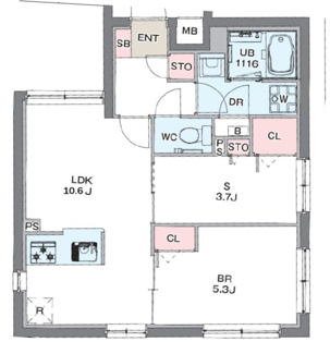 【間取り】 | プラティーク品川中延 | プラティーク品川中延