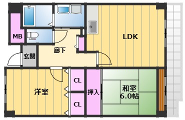 【間取り】 | ドエル岸和田