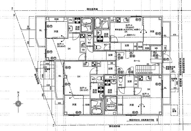 【間取り】 | 大阪市内　2018年建築！鉄骨造3階建て！検査済証あり！