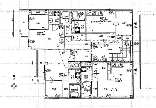 【間取り】 | 大阪市内　2018年建築！鉄骨造3階建て！検査済証あり！