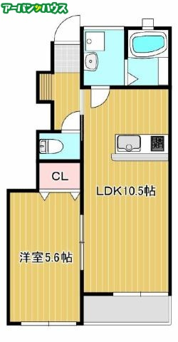 プティーシュシュ雄町の間取り