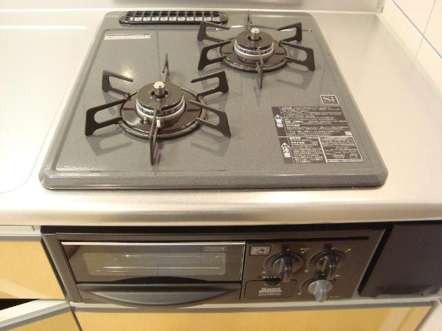 アイビスのキッチン|グリル付き２口コンロ