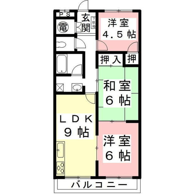 ファミールうすずみの間取り