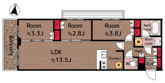 【間取り】 | ASYLCOURT NERIMA-NAKAMURABASHI