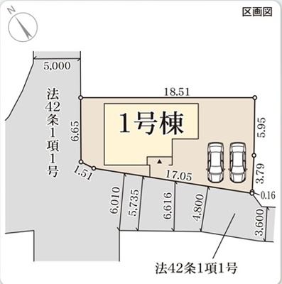 【区画図】 | リーブルガーデン東近江市五個荘簗瀬町 | 区画図