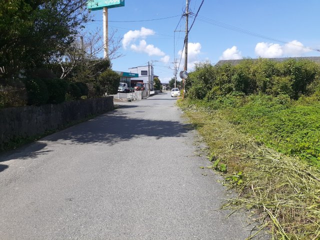 宇城市小川町北新田の売地の外観|南側公道