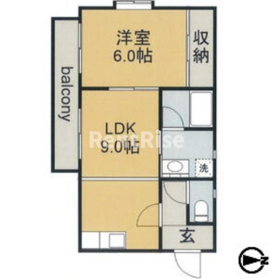リーベ1の間取り