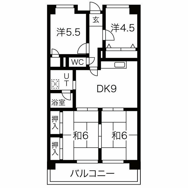 大椿ビルⅤの間取り