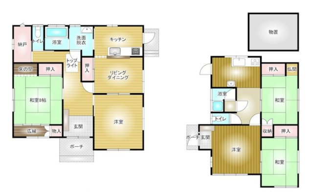 【間取り】 | 前橋市昭和町3丁目　平屋住宅