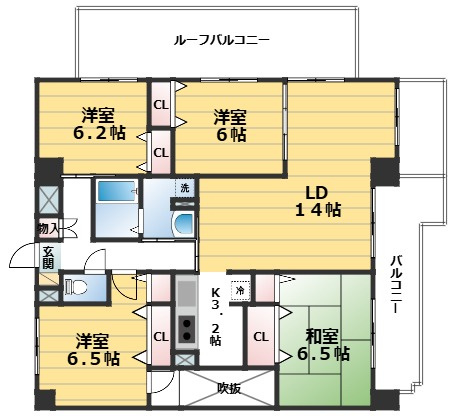 リージョン御池の間取り
