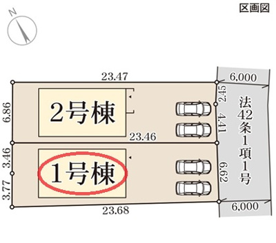 【区画図】 | リーブルガーデン豊郷町安食南御池 | 区画図