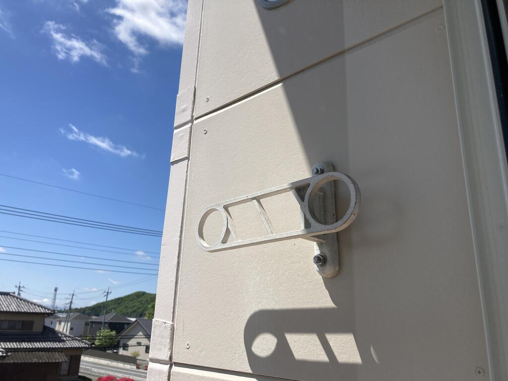 ガレージテラスの設備|物干し竿設置可