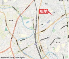 越谷市大沢新築戸建ての地図