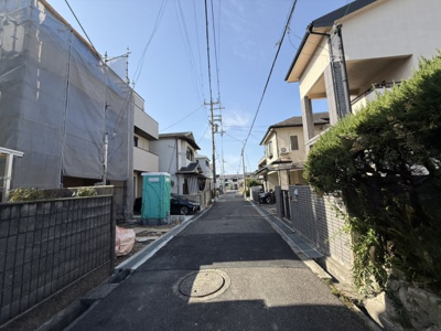 【前面道路含む現地写真】 | 【プレイワーク下条町Ⅱ】旭小・新築建売・4LDK・泉大津市下条町 | 前面道路含む現地写真です