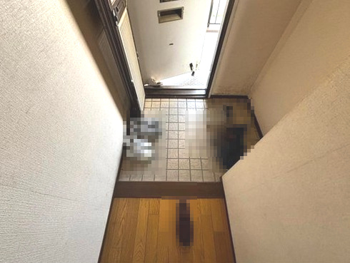 長岡京グリーンマンションの玄関|玄関には、シューズボックスを置いていただけます！