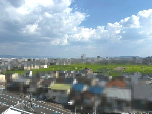 長岡京グリーンマンションの展望|日々の暮らしに自然を感じられる眺望です。