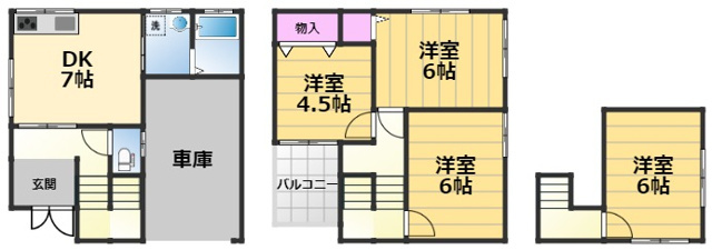 【間取り】 | 和泉市寺田町1丁目戸建