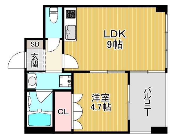【間取り】 | リヴクレール鴫野