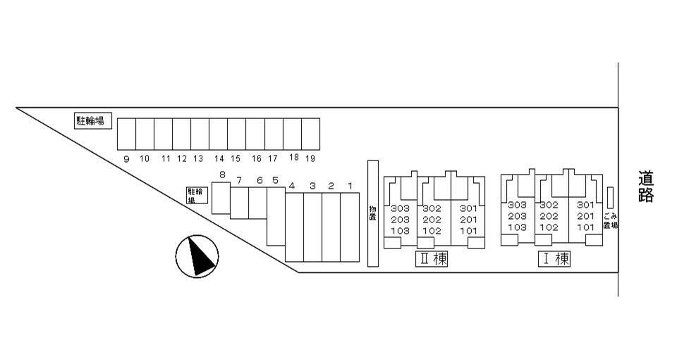 Ｓ・Ｋ　Ｐａｌ　Ⅰの区画図