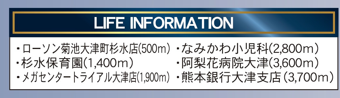 仲介手数料不要　クレイドルガーデン大津町杉水第1【護川小・大津北中】の周辺